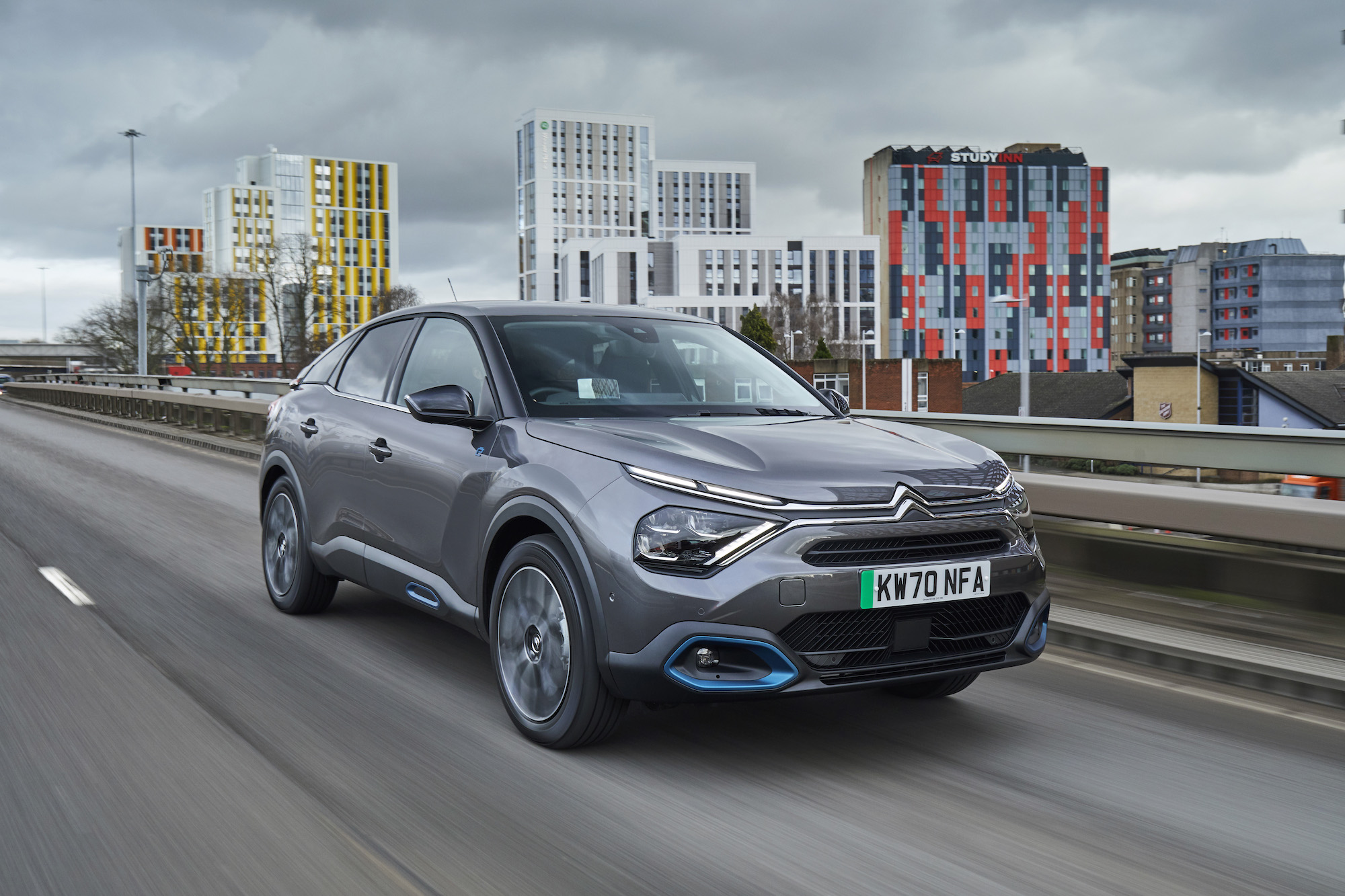 Citroen e-C4 Review Hero Image