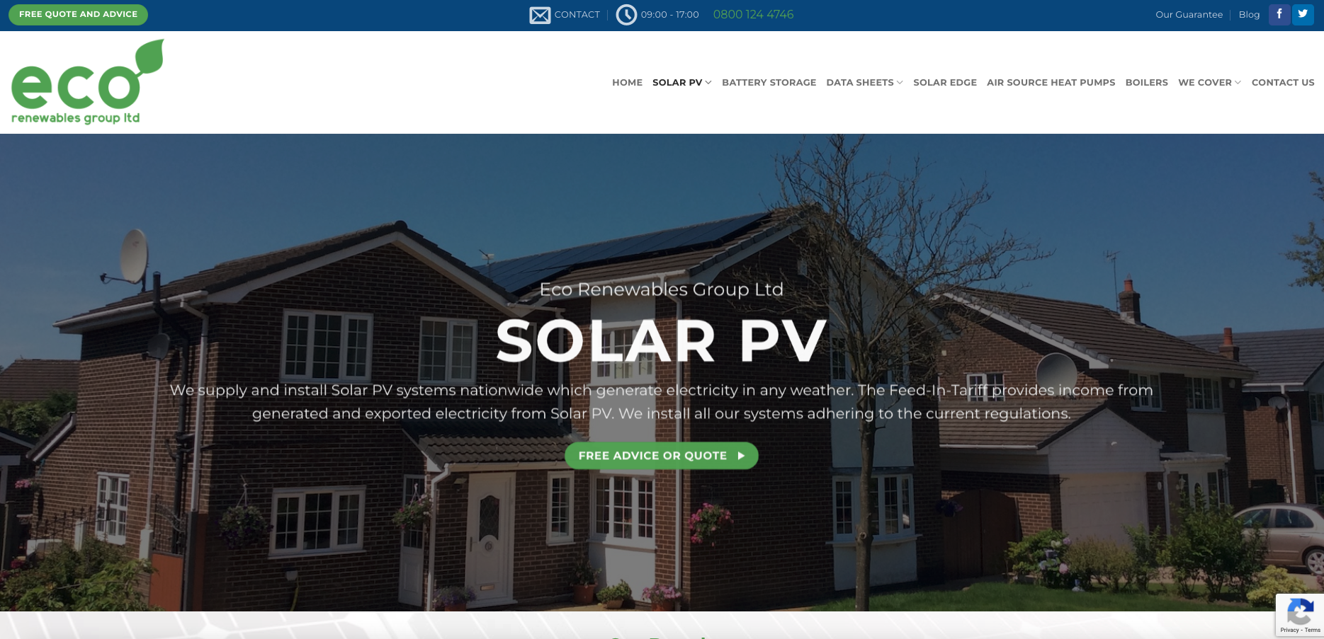 Eco Renewables Group solar panels installation
